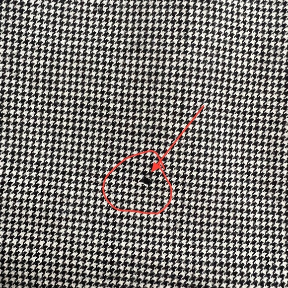 Harvé Benard Wool Houndstooth Blazer Tailored Jacket Small Flawed - Picture 5 of 10